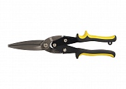 Ножницы по металлу, Cr-V, прямой рез, 250мм, 2-х рычаж. система, легкий рез (толщ. реза 1,2 мм)